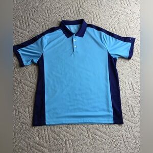 Chaps Sky Blue and Navy Contrast Polo